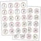 Teacher Created Resources Confetti Number Stickers, 6 Packs of 120